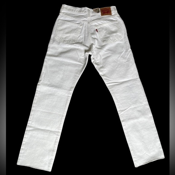 501® Original Fit Jeans | Size 27/30 | High Rise Straight Raw Hem Distressed - Picture 4 of 12